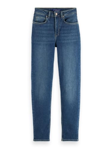Scotch & Soda Damen High Five-Slim Fit Jeans, Classic Blue, 27-32 im Sale